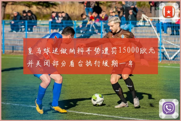 皇马球迷做纳粹手势遭罚15000欧元并关闭部分看台执行缓期一年